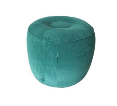 海棉自动充气垫子，户外垫子 厂家直供充气凳子植绒圆凳 便携式圆柱形凳子可加工订制 加印LOGO