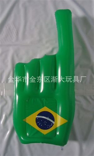 充气手掌 【厂家】供应PVC充气棒，锤子，手掌，游泳圈，玩具