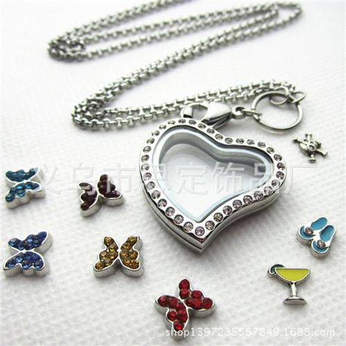 Floating charms 小配件 供应diy饰品吊坠小配件 我爱纽约 floating locket charms原始图片2