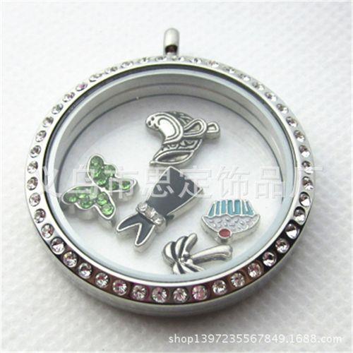 Floating charms 小配件 供应diy饰品吊坠小配件 我爱纽约 floating locket charms