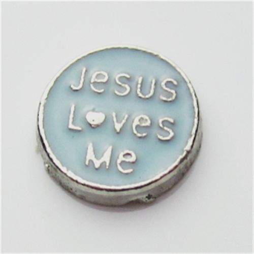 Floating charms 小配件 供应DIY饰品配件 jesus loves me floating charms