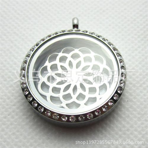 Floating plates  配玻璃锁片片 供应DIY饰品配件花朵玻璃锁 floating charms lockets plate