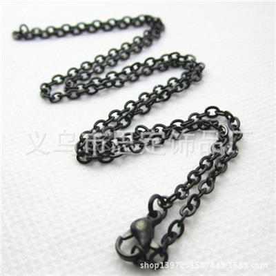 Floating chains 不锈钢链条 供应成品链条 45cm 巧克力不锈钢珠链十字链 diy饰品配件