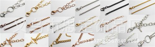 Floating chains 不锈钢链条 供应成品链条 45cm 巧克力不锈钢珠链十字链 diy饰品配件