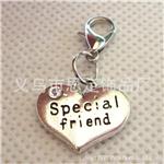 配龙虾扣小配件 diy饰品配件龙虾扣小吊坠特别的朋友小挂件 special friend charm