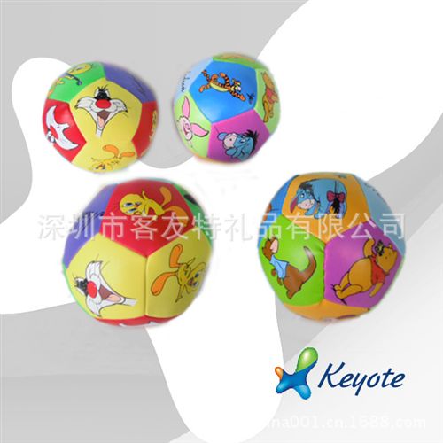 填充棉玩具球 工厂供应PVC皮球/PVC手抓球/儿童皮球/卡通皮球/PVC填充球