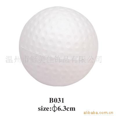 高尔夫配件、练习器具 6.3MM pu高尔夫球(图)