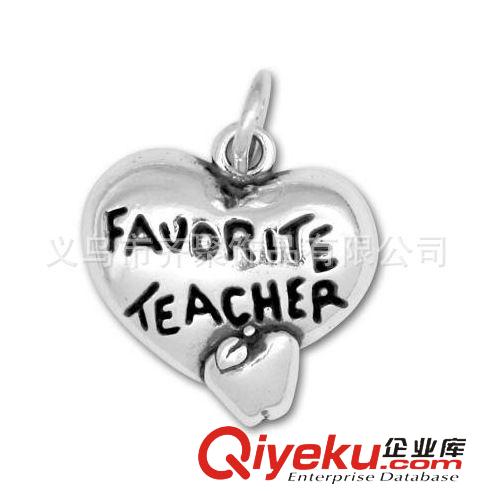 现货合金配件 合金字母favorite teacher 最美的老师 教师系列小礼品配件批发