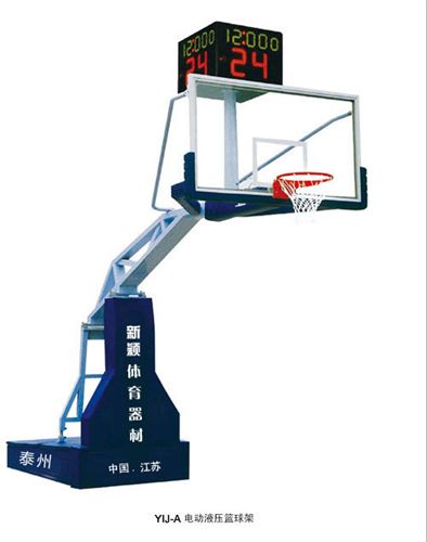 新颖牌篮球器材系类 厂家生产供应各类篮球架 比赛篮球架 电动液压篮球架 移动篮球架