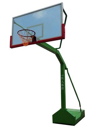 新颖牌篮球器材系类 【新颖】热销推荐yz 配有钢化玻璃篮板可移动运功篮球架