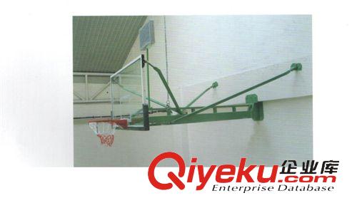 校园器材 经销批发 金箭004壁挂式固定篮球架钢化玻璃面板 室外蓝球架