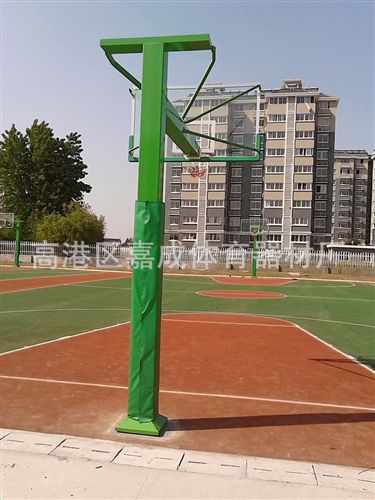 篮球器材 厂家批发固定式篮球架‘地埋篮球架配高强度钢化篮板