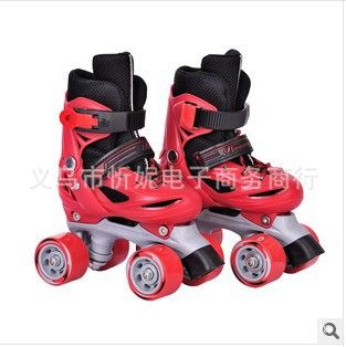 极限、轮滑运动 zp伴威banwei 儿童 双排轮滑鞋 四轮滑鞋 旱冰溜 溜冰鞋 飞乐