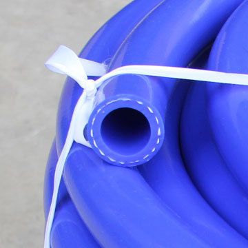 硅胶管硅胶条 Φ20*30蓝色编织增强硅胶管 硅胶加聚酯编织