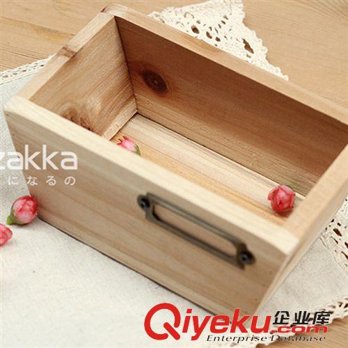其他 木盒子 ZAKKA杂货复古做旧木质首饰收纳盒 迷你盒子批发