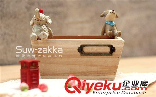 其他 木盒子 ZAKKA杂货复古做旧木质首饰收纳盒 迷你盒子批发