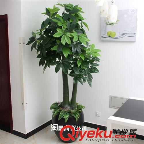 新品上市 新品上市 tj批发仿真植物 仿真树仿真盆景 2.1米好事成双发财树