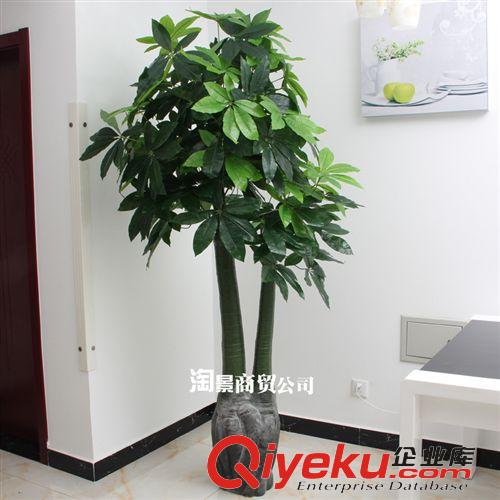 新品上市 新品上市 tj批发仿真植物 仿真树仿真盆景 2.1米好事成双发财树