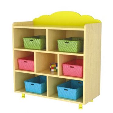 枫木纹收纳柜系列 2014年新款 室内家具幼儿家具 zp豪华7格万用柜系列 多功能柜