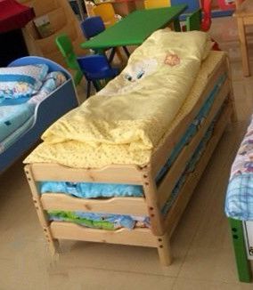 儿童床 儿童床 幼儿园专用床 儿童塑料木板床 午休床 幼塑料床批发正品