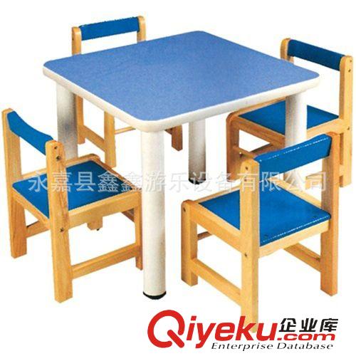 木制桌椅 幼儿园实木制课桌椅儿童学习桌写字桌餐桌儿童樟子松木制双层桌
