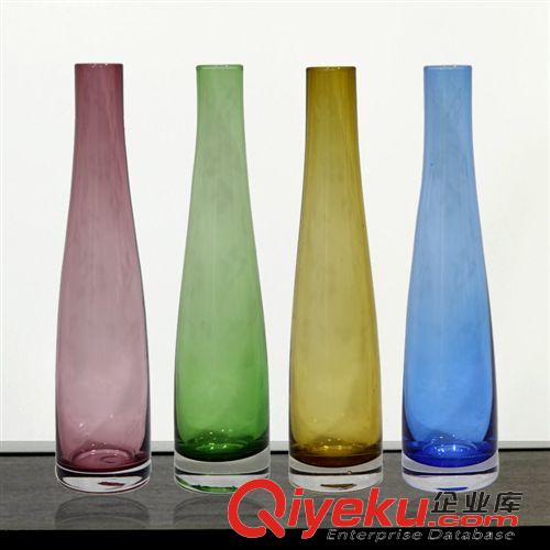 花瓶花器 精美玻璃小花插/个性家居时尚家饰品/简约/异型透明花瓶 四色可选