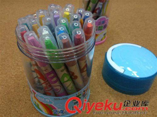 水彩笔|画笔 厂价直销新款掌握602-24色炫彩棒水彩笔蜡笔水溶彩绘棒超丝滑批发