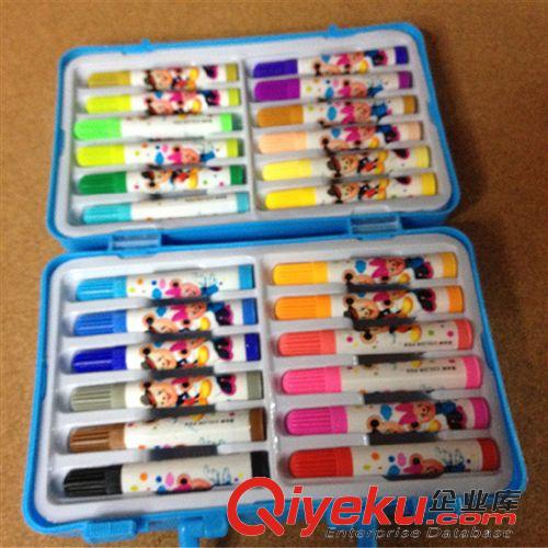 水彩笔|画笔 新款芭芘猫盒装水彩笔儿童画笔688-12色 儿童时尚水彩笔画笔批发