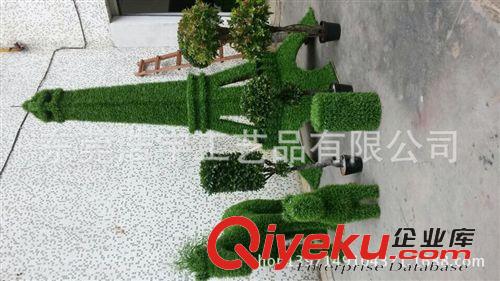 仿真绿雕/植绒造型 植物造型工程 绿雕美化 仿真埃菲尔铁塔绿雕工艺