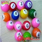 各类促销小球 PVC环保料 欧标测试 促销球 8CM数字贴标球 数字彩色小球