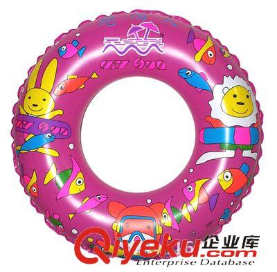 其他类玩具 厂家定制50-70cm加厚双层充气泳圈 儿童水晶游泳圈/批发