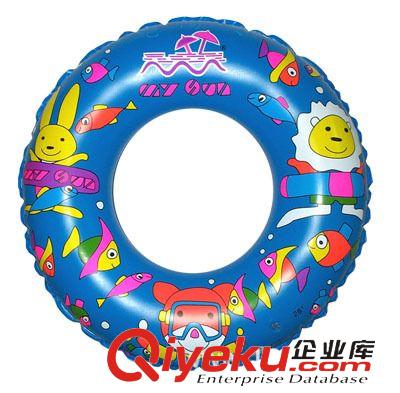 其他类玩具 厂家定制50-70cm加厚双层充气泳圈 儿童水晶游泳圈/批发