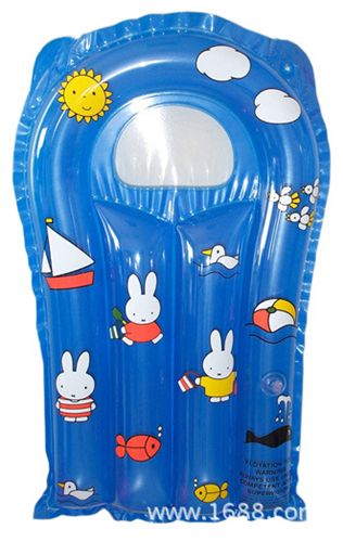 水上充气床、充气浮排 透明可折叠水上靠椅 pvc充气浮床 卡通儿童充气浮排