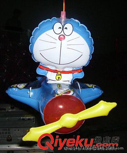 灯笼 月亮卡通造型充气灯笼 环保PVC机械猫儿童充气灯笼