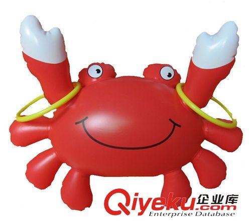 其他充气玩具 欢迎订做 红色充气小螃蟹 充气哑铃 儿童充气飞机模型