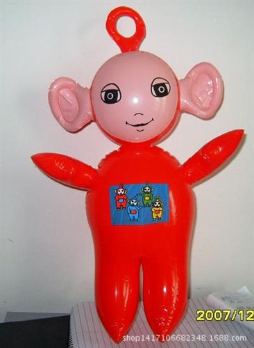 其他充气玩具 PVC充气超人模型 迷你充气公仔玩具 充气天线宝宝玩具