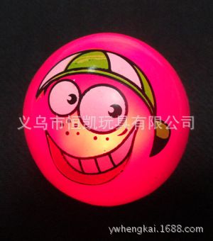 万圣节闪光产品 供应空心笑脸闪光球 2015新款怪脸球 宠物玩具球