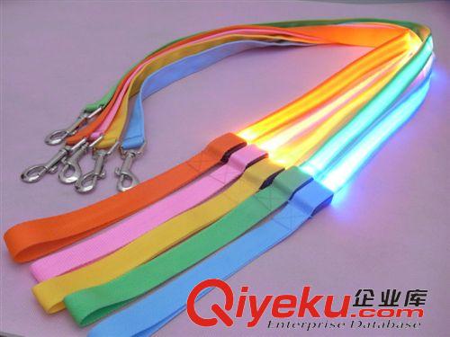 宠物牵引工具/训狗用品 闪亮 CE环保 厂家直销 LED发光牵引带 发光尼龙宠物带 狗链 狗绳原始图片3