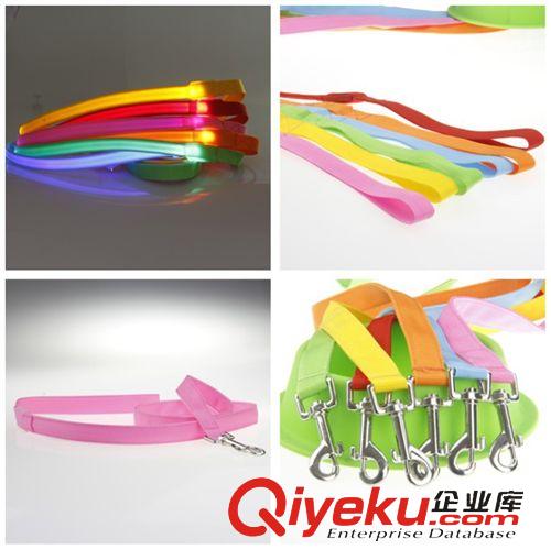 宠物牵引工具/训狗用品 闪亮 LED发光闪光小型宠物牵引带 狗带猫绳小拉带 一条起批 七彩