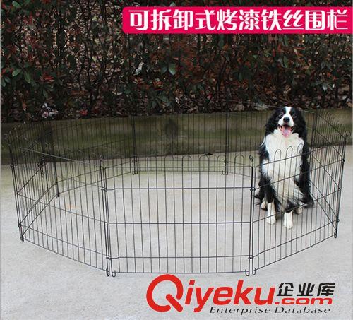 宠物日用品区 猫狗加硬烤漆铁丝围栏 可伸缩折叠式拆卸DIY狗围笼 宠物栅栏