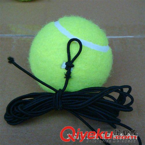 网球训练器 网球训练皮筋绳 升级版加粗 黑色 带绳网球专用