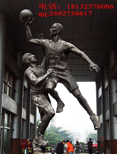 艺林城市园林景观雕塑 运动雕塑 打篮球人物铜雕塑 景观小品雕塑 校园运动雕塑 校园雕塑