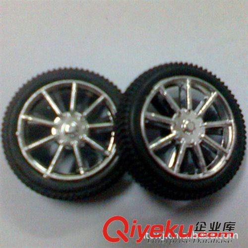 配件系列 批发玩具车配件塑料车轮 直径3.4CM细纹车轮2/2.5mm轮芯(J29)