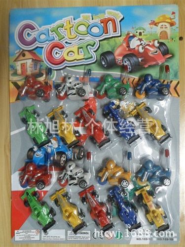 未分类玩具 儿童仿真塑料F1方程式赛车迷你摩托车组合 18只/板(J24)