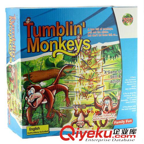 益智类玩具 儿童塑料智力翻斗猴子 猴子往下掉 猴子爬树亲子游戏益智玩具批发