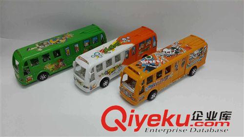 惯性 回力 拉线 玩具 厂家直销惯性公交fzmx车公交巴士大巴车地摊货源儿童玩具车
