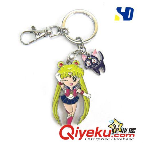 热销动漫 halder美少女战士月野兔水手服 金属钥匙扣 Sailor Moon动漫周边