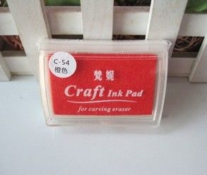 印台印泥 日韩国文具DIY必备 创意印台伴侣 彩色印泥 40色凹腰 教师印泥