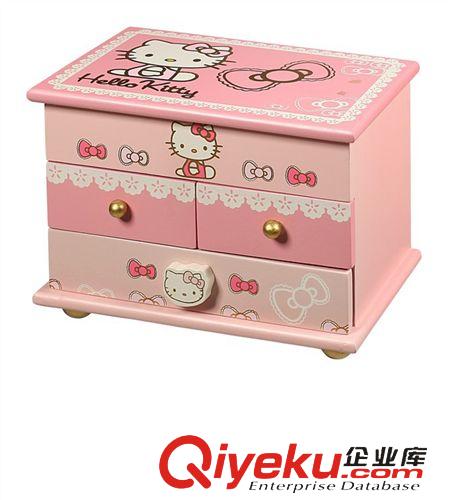 首饰盒 hello kitty首饰盒/化妆盒 精美饰品盒 公主欧式双层珠宝盒