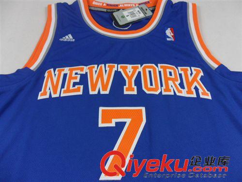 NBA球衣系列 纽约尼克斯队安东尼蓝色7号篮球衣 zp品质 厂家批发
